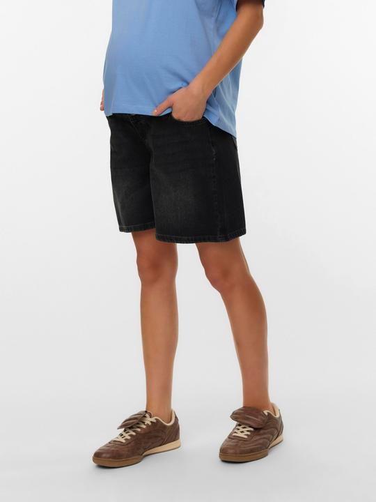 Produktbild Mamalicious Normal geschnitten Mid Rise 5-Pocket-Shorts Jeans-Shorts (S)