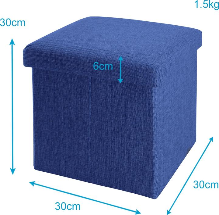 Produktbild Intirilife Sitzwürfel MEER BLAU