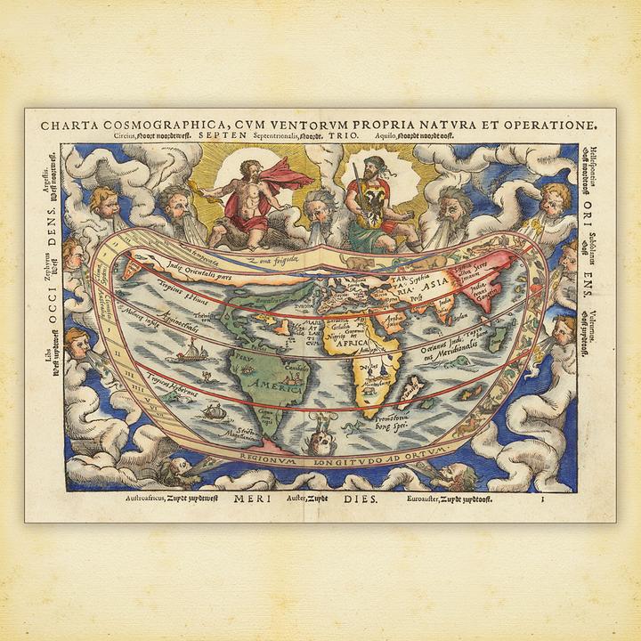Image du produit Antique Maps 2024 (30 x 30 cm, Couverture rigide, Tchèque, Polonais, Néerlandais, Italien, Anglais, Espagnol, Allemand, Français)