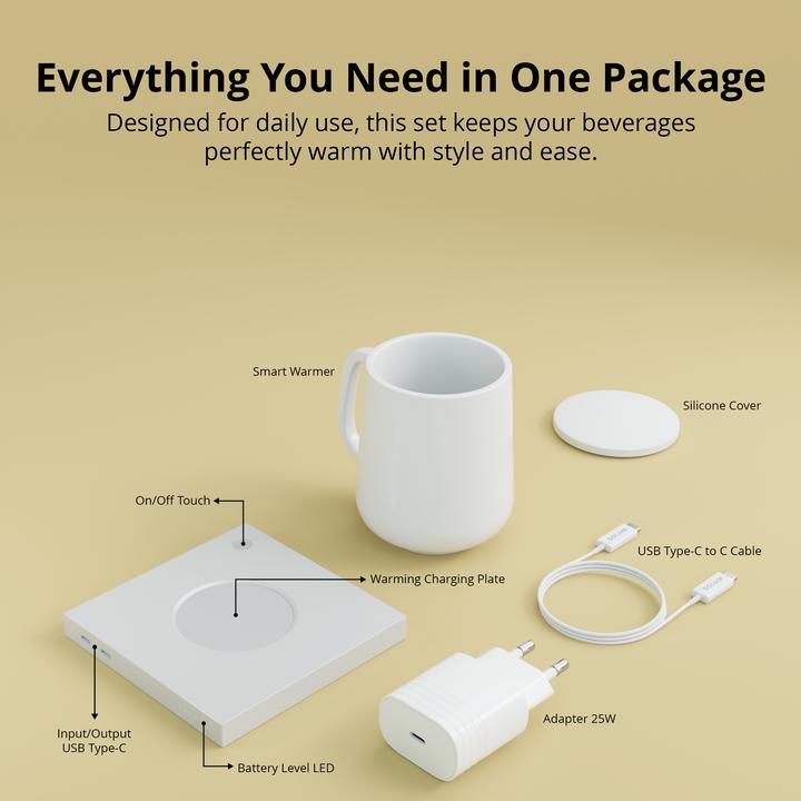 Actual product image Solum Smart Warmer incl. Qi Wireless Charging (25 W)