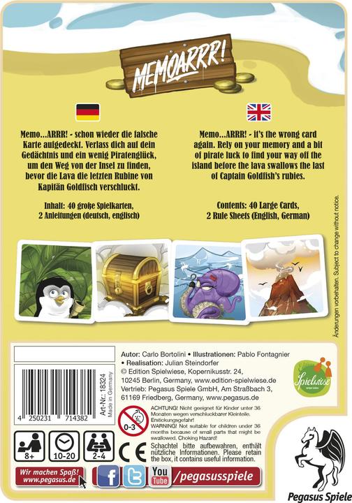 Produktbild Pegasus Memoarrr! (Deutsch, Englisch)