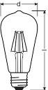 Actual product image Osram Edison Vintage (E27, 4 W, 420 lm, 1 x, F)