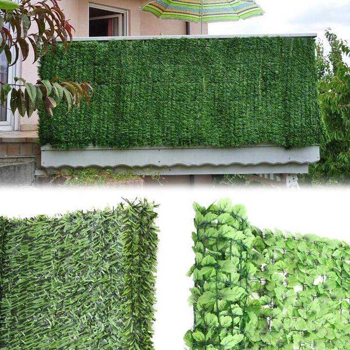 Produktbild Swisshandel24 Sichtschutz 300 x 150 cm Windschutz Verkleidung für Balkon Terrasse Zaun Tanne breit