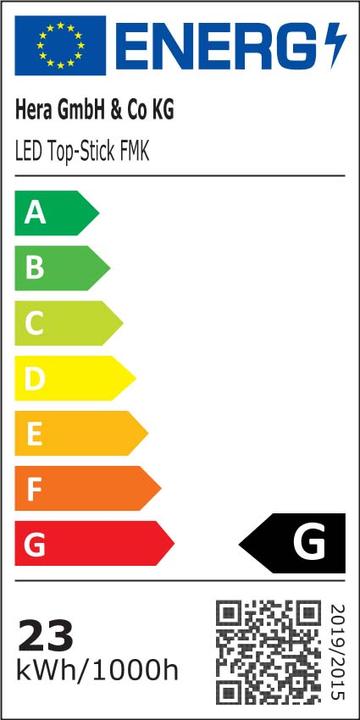 Energy Label Hera LED under-cabinet light 61001427203 601mm NWS Ceiling/wall light 4051268162197