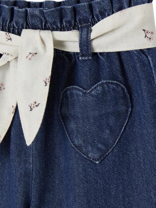 Immagine prodotto Vertbaudet Jeans larghi da bambino con cintura in tessuto (62)