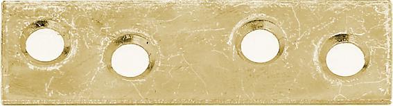 Produktbild GAH Flachverbinder Länge 50 mm Breite 14 mm Stärke 1,75 mm Stahl sendzimirverzinkt Anzahl Löcher 4 (Flachverbinder, 100 Stk.)