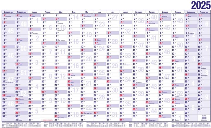 Actual product image Güss Wall calendar A1 dispatch tube 1J 1S