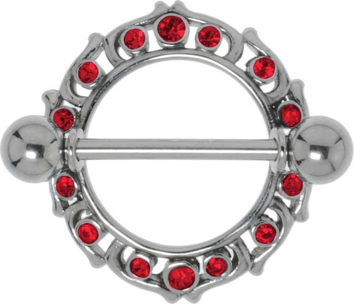 Bijouteria Brustpiercing (Edelstahl, Silber 925, Kristall)