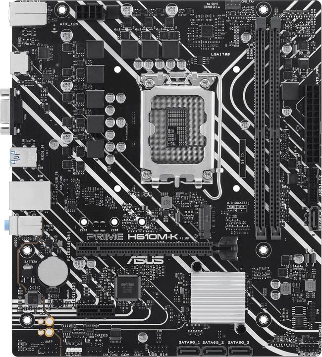 Image du produit ASUS MB PRIME -K Intel,1700,DDR5,mATX (LGA 1700, Intel H610, mATX)