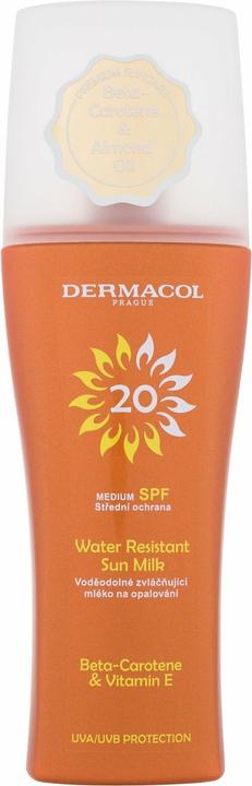 Dermacol Spray lacté résistant au soleil et à l'eau (Lait solaire, SPF 20, 200 ml, 500 g)