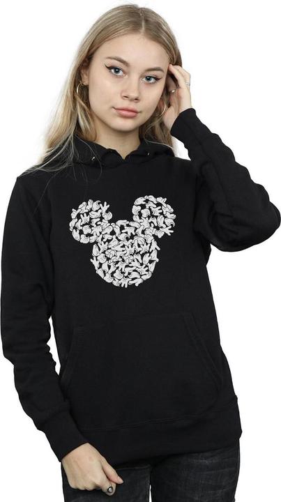 Actual product image Disney Womens/Ladies Mickey Mouse Head Of Hands Hoodie (S)