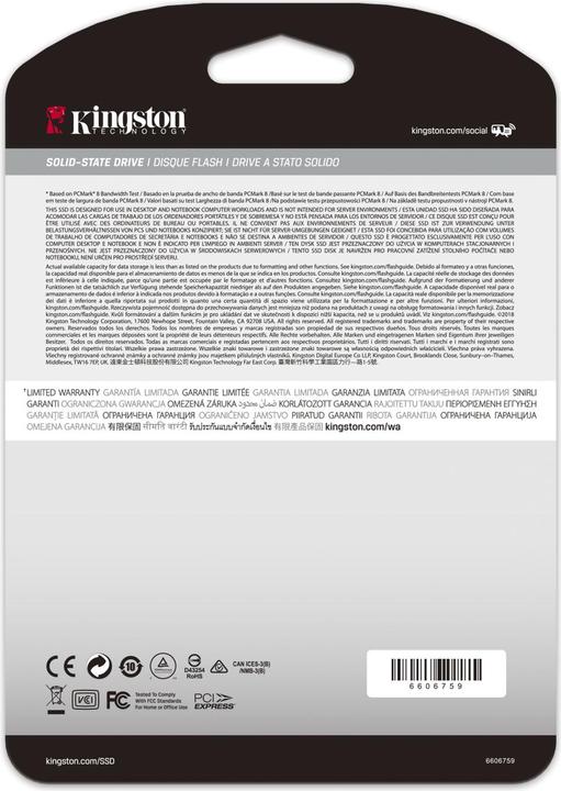 Actual product image Kingston KC2000 (1000 GB, M.2 2280)