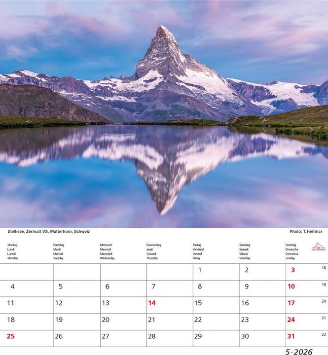 Actual product image Schweiz 21x24 2026 (21 x 24 cm, Hardcover, French, German, Italian)