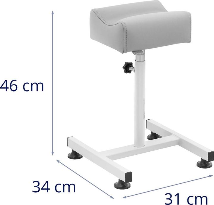 Actual product image Physa Pedicure Nail Footrest - 24 x 22 cm - Grey (24 x 22 cm)