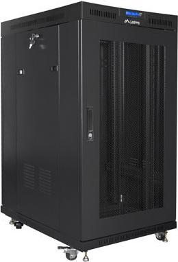Image du produit Lanberg Free-standing cabinet 19 inches 22U perforated doors LCD (flat pack) V2 black (22 HE, Rack 19 pouces)