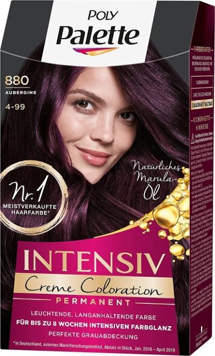 Palette Poly,, Haarfarbe, 880/4-99, 115 ml (880 Aubergine)