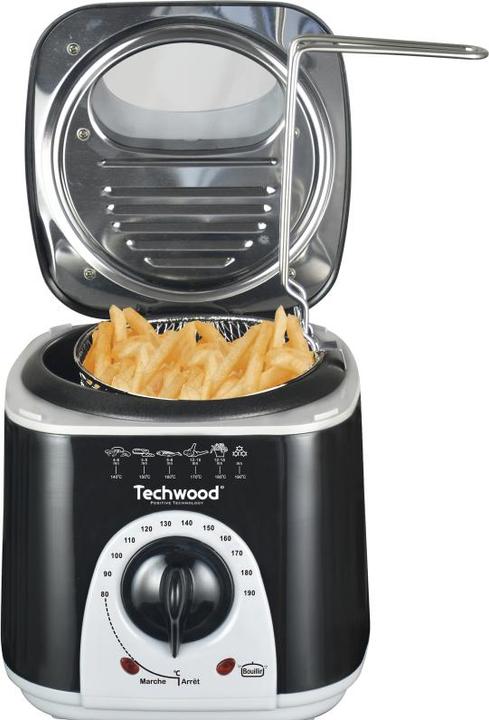 Immagine prodotto Techwood Friggitrice TFF-86 Friggitrice singola stand-alone Nero, Grigio