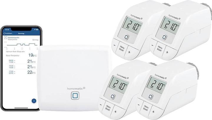 Produktbild Homematic IP Starter-Set Heizen für 4 Heizkörper