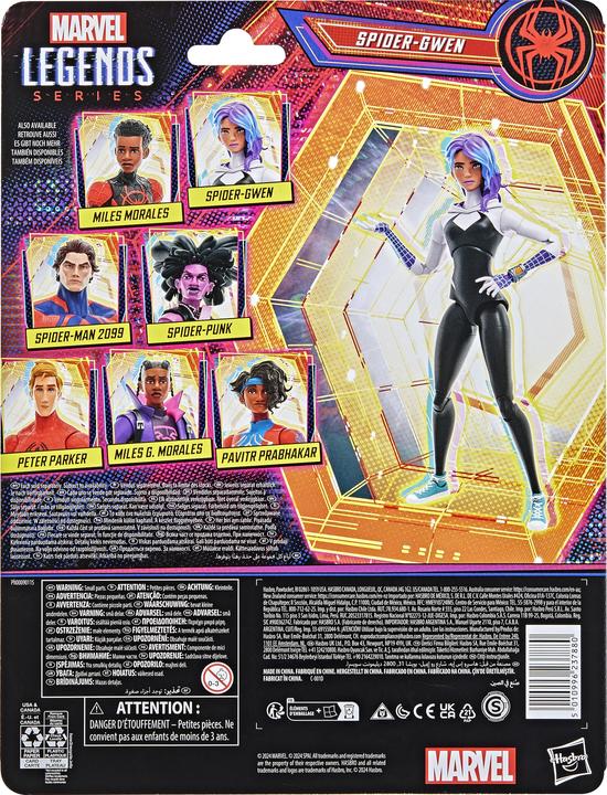 Produktbild Hasbro Spider-Man: Across the Spider-Verse Marvel Legends Actionfigur Spider-Gwen 15 cm