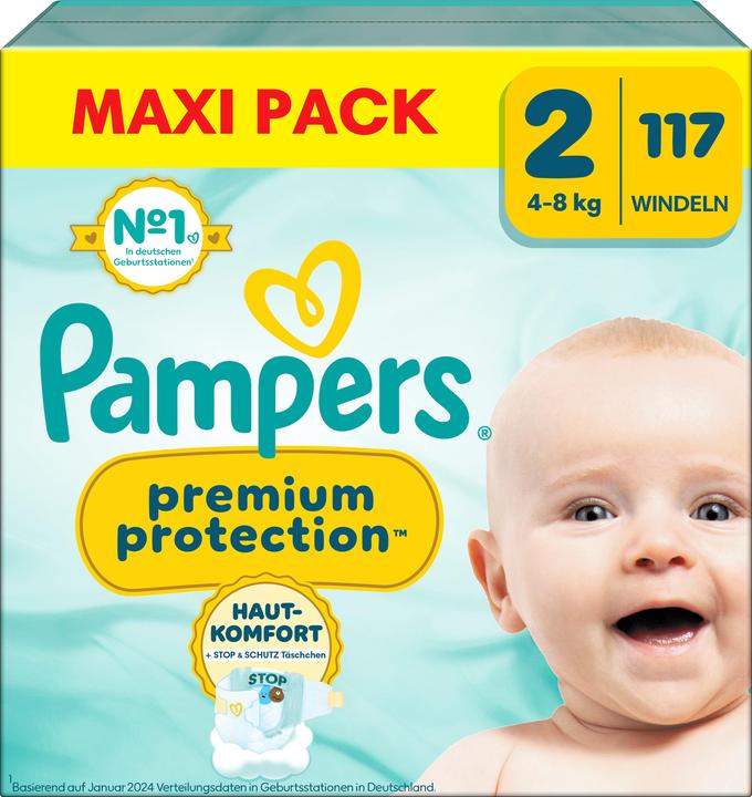 Actual product image Pampers Premium Protection (Size 2, Monthly box, 117 Piece)