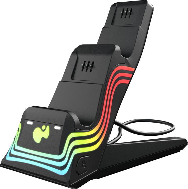 Actual product image PDP Charging station Dual Afterglow Wave black for XBOX SeriesX