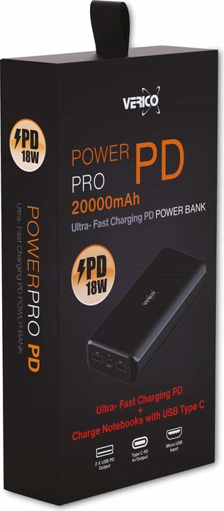Produktbild Verico Power Pro (20000 mAh, 18 W, 74 Wh)