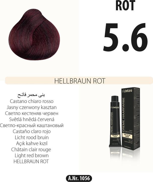 Produktbild FemMas 7.44) Haarfarbe Mittelblond Kupfer Intensiv 100ml (Kupfer Intensiv)