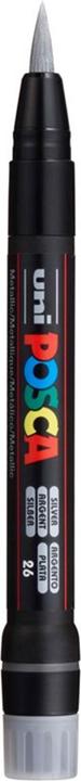 Actual product image Posca Brush tip marker (Silver, 10 mm, 1 x)