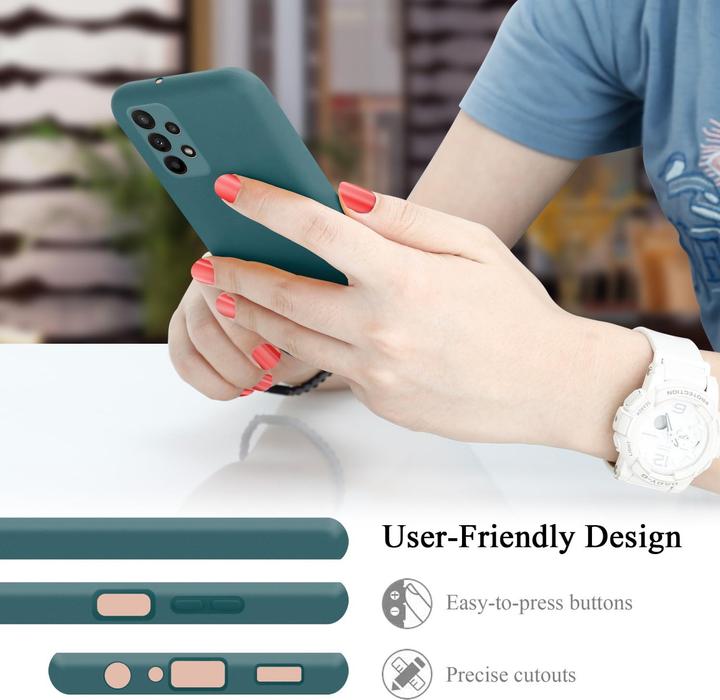 Produktbild Cadorabo TPU Liquid Silicone Case Hülle für Samsung Galaxy A23 4G / 5G (Samsung Galaxy A23, Samsung Galaxy A23 5G)