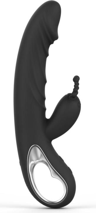 Actual product image Erolab Cheeky Bunny G-Spot and Clitoral Massager Black (ZYCP01b)