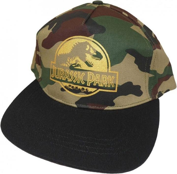 Produktbild Jurassic Park Tarnfarben Logo Snapback Mütze Baumwolle Polyester (One Size)