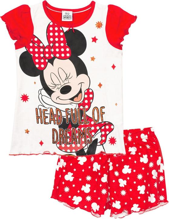 Minnie Mouse Head Full Of Dreams Schlafanzug mit Shorts Mädchen