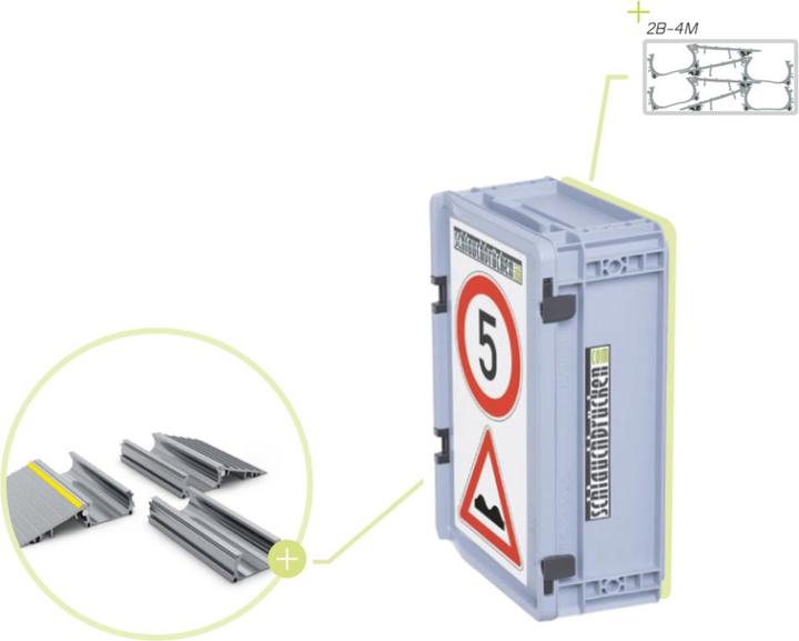 Actual product image Dönges Module hose bridge aluminium, type 2B-4M (Cable bridge)