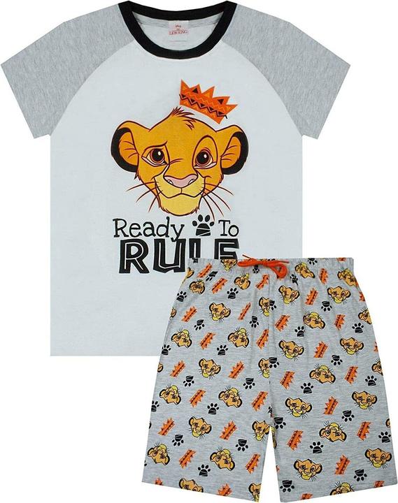The Lion King Ready To Rule Schlafanzug Mit Shorts Jungen (128)
