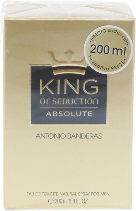 Actual product image Antonio Banderas King of Seduction Absolute by Eau de Toilette Spray 200 ml (Eau de toilette, 200 ml)