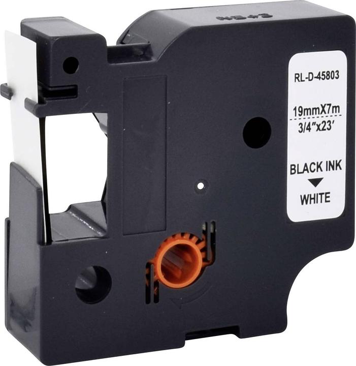 Actual product image Renkforce RF-LT-D45803 Compatible replaces DYMO D1 - 45803 19 mm Ba (1.90 cm, Black)