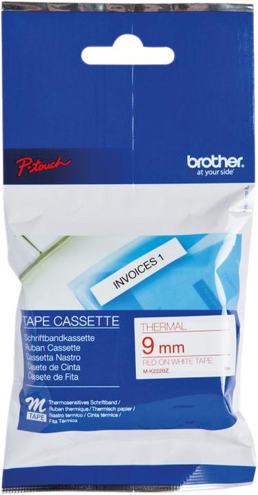 Immagine prodotto Brother M-K222bz (0.90 cm, Bianco, Rosso)