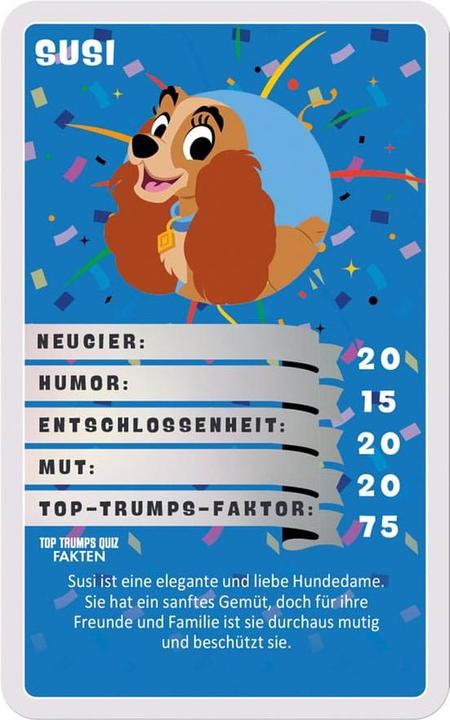 Immagine prodotto Winning Moves Gioco di carte Disney Top Trumps Quiz Disney 100 *ALLEMAND*