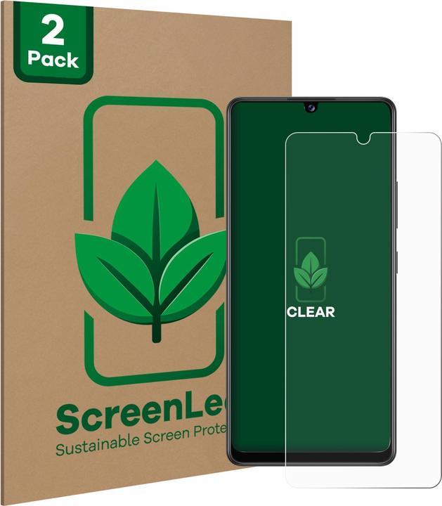 Actual product image ScreenLeaf Protective film sustainable screen protector screen protector film clear transparent (2 Piece, Samsung Galaxy A42 5G)