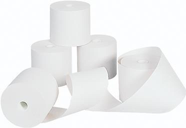 Soennecken Rotoli per registratori di cassa 57mm/25m/12mm 2 pieghe bianche 64mm O 5 pezzi/confezione.