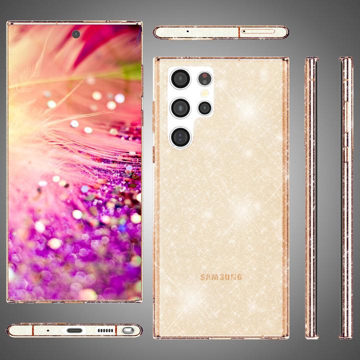 Produktbild Nalia Klare Glitzer Silikon Hülle (Samsung Galaxy S24 Ultra)