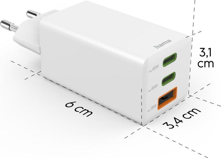 Actual product image Hama Fast charger (65 W)