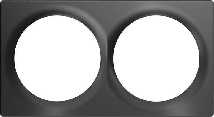 Image du produit Fibaro FIB FGWXPP-0003B - Walli Line Double Cover Plate, noir