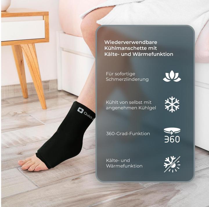 Produktbild Quick Aid Fussgelenk Kühlmanschette (L)