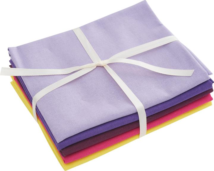 Produktbild Stafil Stoffpaket Patchy Uni "Lavendel-Beere", 5 Zuschnitte à 45 x 55 cm