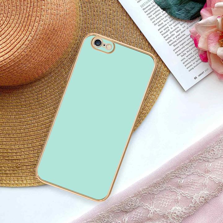 Productafbeelding Cadorabo Hoesje voor Apple iPhone 6 PLUS / 6S PLUS in TPU met camerabescherming LM130 Style (Apple iPhone 6 Plus)