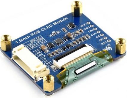 Image du produit WaveShare Module d'affichage OLED RGB 128x128 1.5inch SPI