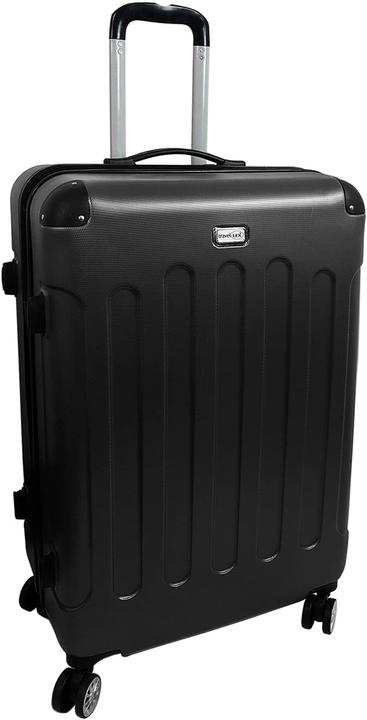 Immagine prodotto Mojawo Set di valigie di lusso a guscio rigido 3 pezzi, nero (Bagaglio a mano (fino a 50 litri), M (50 - 90l), L (90 - 115l))