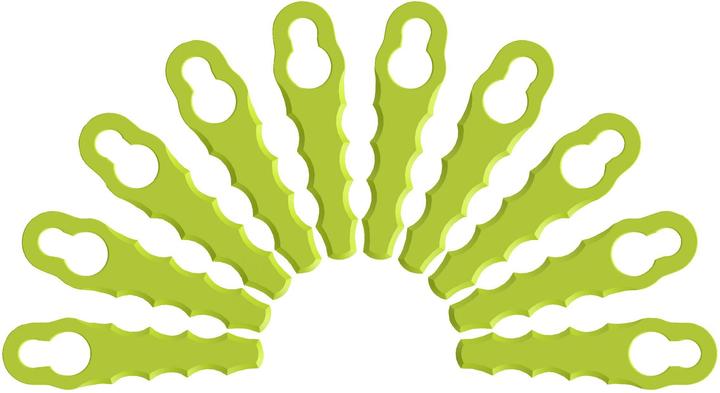Ryobi RAC158 Ersatzmesser 10er Set (Rasentrimmer, Rasenmäher Messer + Ersatzmesser Gartenmaschinen)