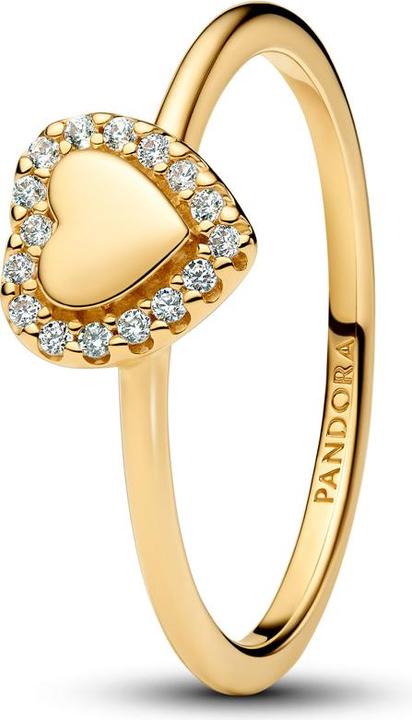 Pandora Gravierbarer Herz-Halo-Ring